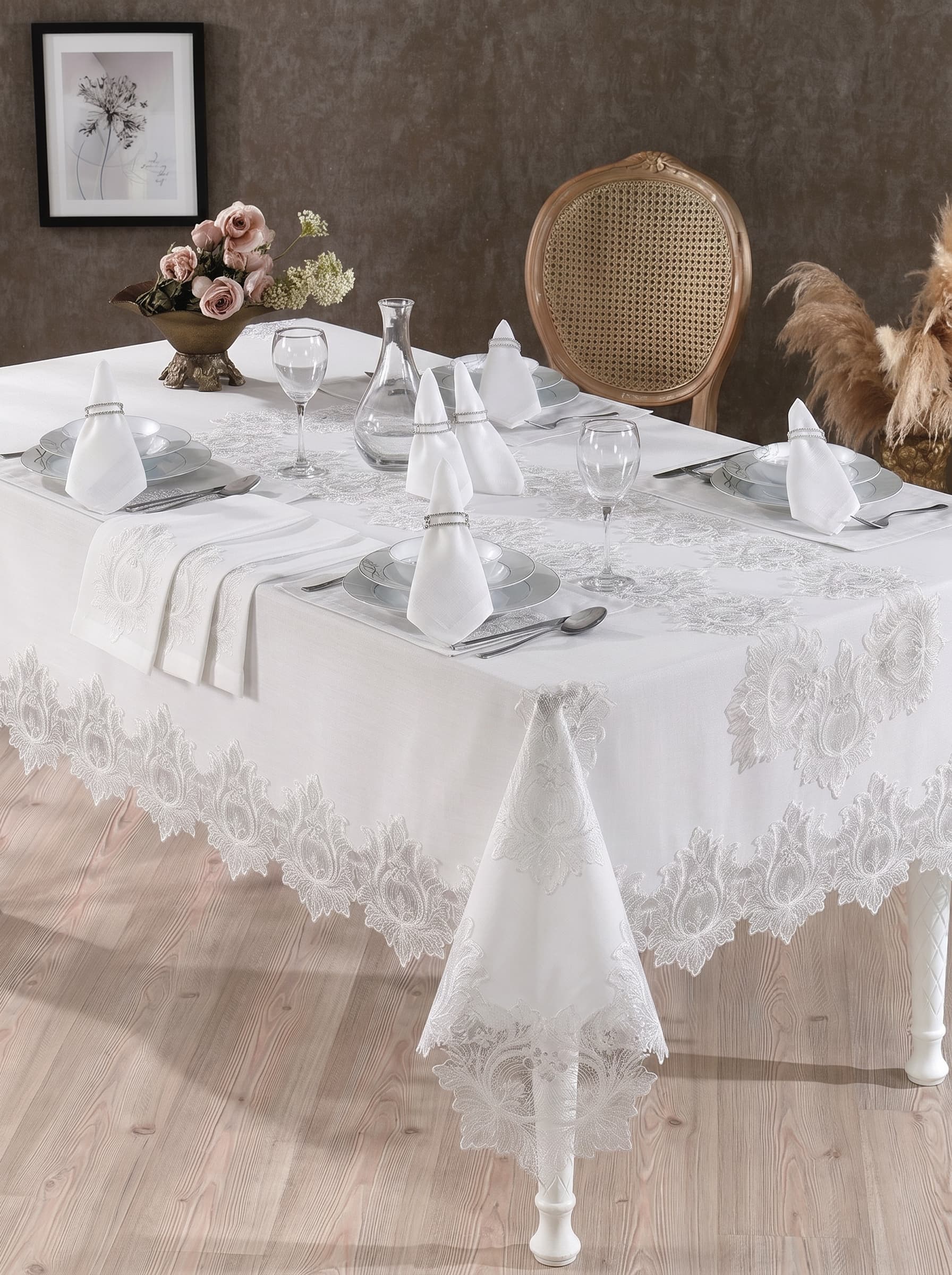 Moda Çeyiz Asel Yemek Takımı çeyizlik yemek takımları (Beyaz) - 2. görsel