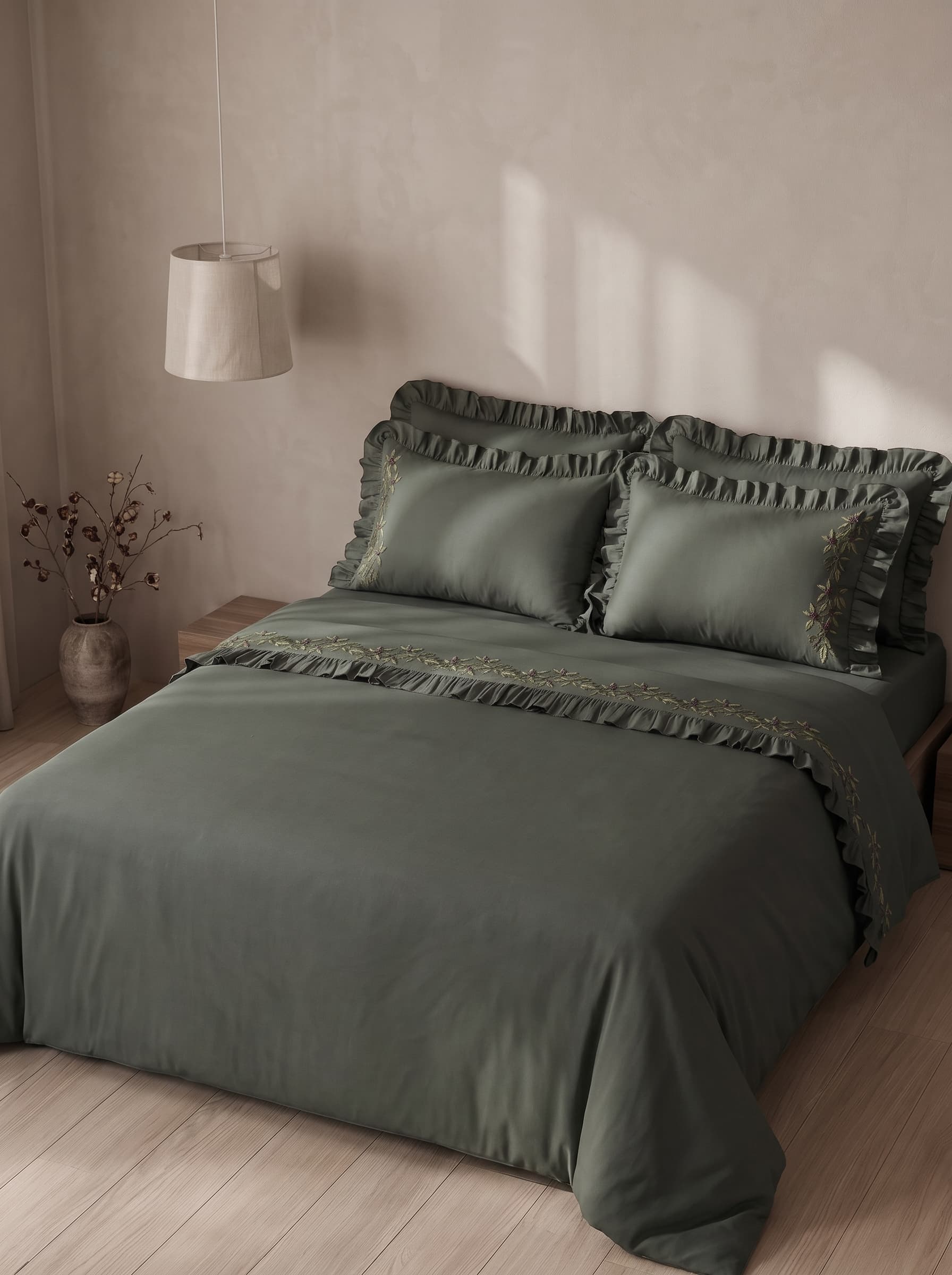 EcoCotton Liora Çift Kişilik Nevresim Takımı çeyizlik nevresim takımları - 2. görsel